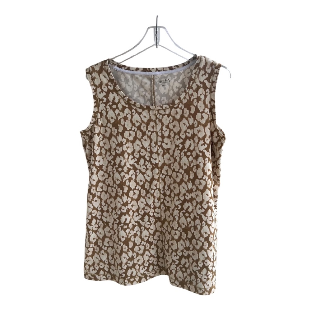 Wonderly Studio Geometric Sleeveless Top-Size L
